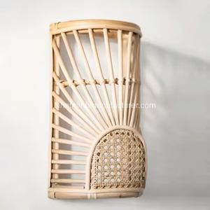 Top Tendance Rotin Décoratif Applique Murale Bambou Éclairage Extérieur Maison Ferme Décor Lumières En Vrac Quantité - Product Image 1