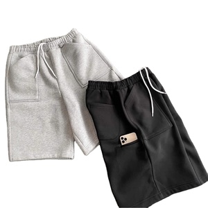 New 2026 Solid Casual Shorts Joggers Streetwear Sweat Shorts 100% Nylon <b>Elastic</b> Waist Custom Summer Jogger Shorts for Men - Product Image 5