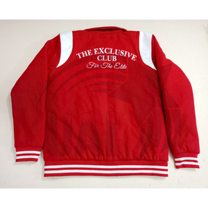 Chaqueta bomber bordada de chenilla de lana con logotipo personalizado para hombre, diseño universitario en blanco de alta calidad, relleno de algodón transpirable para invierno - Product Image 2