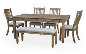 JUEGO MESA COMEDOR DE MADERA COLECCIÓN AMERICANA - Product Image 2