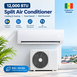 Climatiseur split à inverter 12000 BTU, refroidissement et chauffage, R410a, T1, mural, pour <span class=keywords><strong>hôtel</strong></span> et bureau en Afrique - Product Image 1