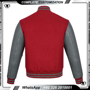 Logo personnalisé chenille broderie Patch noir laine Vintage College Varsity Jacket Letterman Varsity Vestes Hommes - Product Image 3