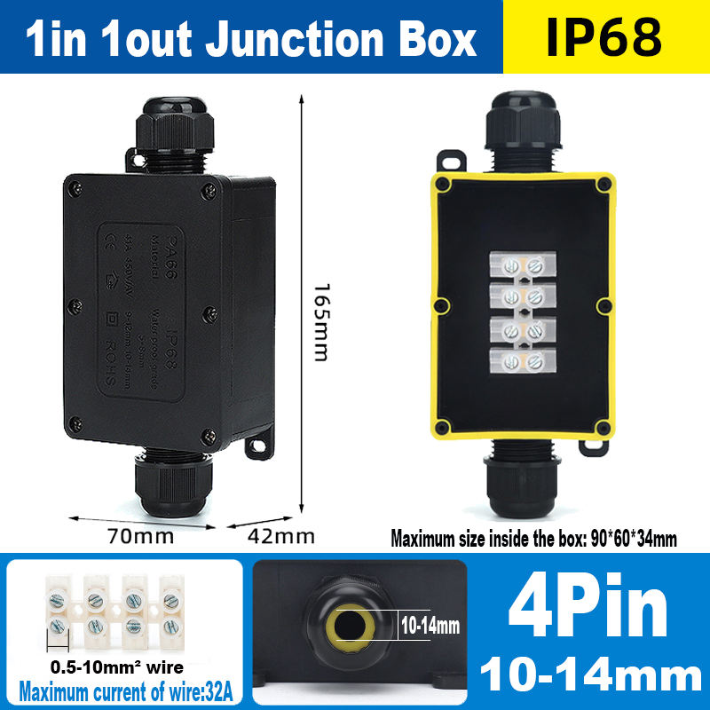 1in 1out large 4pin(10-14mm)