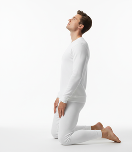 Ropa Térmica de Invierno para Hombre, Traje Térmico Blanco de Manga Larga, Tejido Suave, Cálido, Estable y Transpirable, Diseñado para las Estaciones Frías - Product Image 3