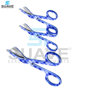 Ciseaux à pansement orthopédiques, poignée de couleur de qualité supérieure en acier inoxydable Ciseaux de 3.5 pouces par SUAVE SURGICAL INSTRUMENTS - Product Image 3
