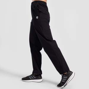 Pantalones Cargo Casuales con Cintura Elástica, Talla XL, Color Negro, para Deportes, Entrenamiento, Gimnasio, con Cierre, Pliegues, Tejido Plano, Corte Recto - Product Image 3