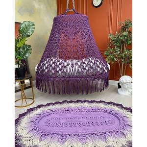 Sofá Columpio Grande de Diseño, Muebles Hechos a Mano para Interiores y Exteriores con Elegantes Aplicaciones para Sala de Estar, Balcón y Gimnasio - Product Image 3