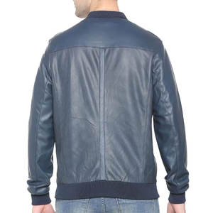 Veste de motard en cuir pour hommes, quantité en vrac du fabricant en gros Service OEM/ODM Veste en cuir imperméable pour hommes lourds - Product Image 3