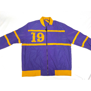 Chaqueta Bomber Reflectante 3M Color Morado Omega, Ropa de Fraternidad Griega, Unisex, Impermeable, Estilo Urbano, Bordado Frontal, Venta al Por Mayor - Product Image 2