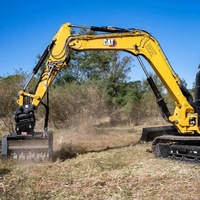 Macchine forestali Mini Front-Loader attacchi 1 anno nuovo Skid Steer Drum tracciatrice