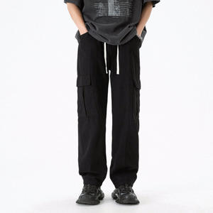 Pantalon cargo Hip Hop en polyester de haute qualité Streetwear pantalon vierge personnalisé à plusieurs poches pour hommes - Product Image 1