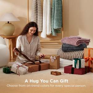 Manta Suave Blanca para Sofá - Mantas Cálidas y Acogedoras para Mujeres, Manta de Felpa para Niñas - Product Image 3