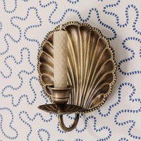 Portavelas de pared de latón antiguo Diseño floral vintage Acabado en oro hecho a mano Elegante Hogar y decoración interior Acento