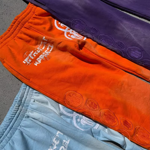 ชุดวอร์มลำลองแบบ 2 ชิ้น ประดับคริสตัล แต่งสีได้ กางเกงวอร์มขาบาน เสื้อฮู้ดซิป ชุดจ็อกเกอร์ ผ้าฝ้าย 100% - Product Image 2