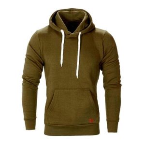 Sudadera con capucha de algodón 100% personalizada para hombre, sudaderas largas transpirables con bordado 3D de talla grande, forro polar para primavera - Product Image 6