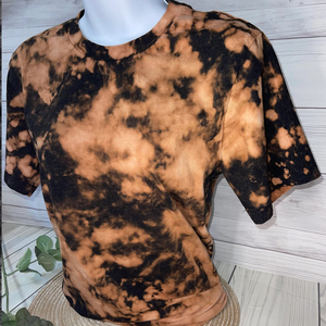 Lavage à l'acide Bleach Tee T-shirts Womens Fashion T-shirt unisexe - Product Image 1