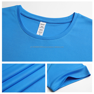 Verano de secado rápido 100% poliéster cómodo deportes correr sólido Solor logotipo personalizado Camiseta deportiva para hombres - Product Image 4