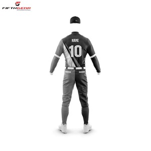 Uniforme de béisbol a rayas personalizado, venta al por mayor, liso, sublimación, diseño de logotipo, equipo, club, softball, conjunto de camisetas - Product Image 3