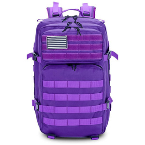 Mochila táctica elegante al aire libre con logotipo personalizado impresión bordado senderismo Camping bolsa de viaje OEM fabricante proveedor - Product Image 3