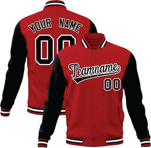 OEM personalizado clásico de los hombres de lana de cuerpo de la calle estilo Varsity chaqueta con mangas de cuero de parche en diferentes colores para el invierno - Product Image 1