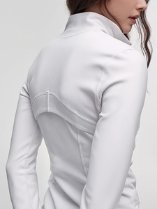 Women Yoga <b>Jacket</b> Stretchable Slim Fit <b>Workout</b> Top Athletic Wear for Gym Running Fitness Training - Product Image 2