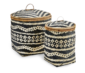 Panier de rangement pliable en bambou tressé à la main, écologique, design flexible, taille personnalisée, décoration intérieure, fabriqué au Vietnam - Product Image 1