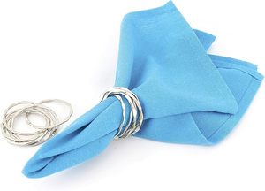 ห่วงรัดผ้าเช็ดปากเหล็กรูปทรงไม่ซ้ำใครตกแต่งโต๊ะงานแต่งงานและปาร์ตี้สุดพิเศษสำหรับการชุมนุมในครอบครัวคริสต์มาสอินเดียสีเงิน - Product Image 4