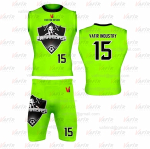 Conjuntos de uniformes de fútbol americano con bandera 7v7 de alta calidad OEM, ropa deportiva y de equipo personalizada, diseño transpirable - Product Image 4