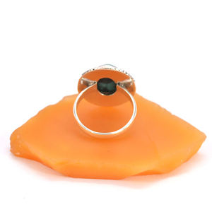 925 Sterling Silver Fine Jewelry Natural Boho Designer Bague faite à la main avec ovale Cut Green Turquoise Wedding Occasion Ring - Product Image 3