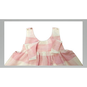 Ropa Infantil ODM para Niñas, Color Rosa Liso con Cuadros - Product Image 2