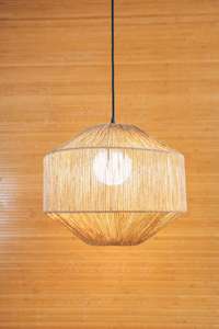 Meilleur choix Design bambou Jute maïs balle abat-jour cadre lustre abat-jour Durable sûr écologique cuisine espace organisateur - Product Image 3