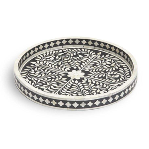 Bandeja de Servir con Incrustaciones de Hueso, Venta Directa de Fábrica, Artesanía de Alta Calidad para Decoración del Hogar, el Mejor Diseño de la India - Product Image 6