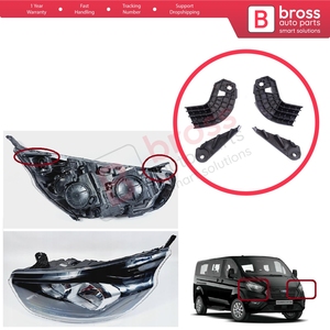 ชุดแท็บยึดไฟหน้า BHL579 สำหรับซ่อมแซม ซ้าย-ขวา สำหรับ Transit Tourneo Custom MK1 V362 2018-2024 Facelift JK21 - Product Image 5