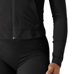 Womens Lightweight Zip Hoodie Long Sleeve Slim Fit Active <b>Yoga</b> Gym Training Performance <b>Jacket</b> Breathable Stretch Wear - Product Image 6