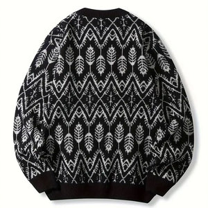 Nuevos suéteres de invierno a la moda para hombre, Jersey de punto de cuello redondo de diseñador de lana transpirable con diseño en blanco personalizado - Product Image 2