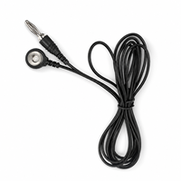Câble de test électronique en Y avec fiche banane 4 mm (18, 20, 22, 24 AWG) vers bouton-pression femelle et protection anti-choc