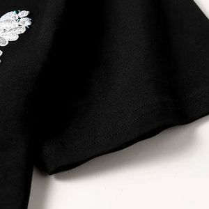 Venta al por mayor 100% algodón hombres bordado camisetas de alta calidad suave transpirable manga corta diseño personalizado impresión precio de fábrica - Product Image 5