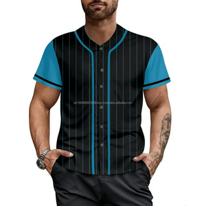 2024 Latest Custom Half Sleeve BaseballSoftball Jerseys Breathable Sportswear for Wholesale Sublimation Printing - Product Image 1