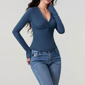 High Street Style Regular Sleeve Style Mujeres Camisetas de manga larga/Precio más bajo Mujeres Camisetas de manga larga - Product Image 4