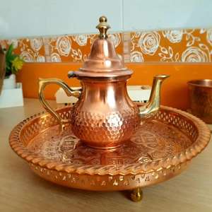 Productos de Cobre Marroquíes Hechos a Mano, Artesanía Tradicional, Decoración para el Hogar, Utensilios de Cocina, Artículos Metálicos Decorativos, Idea de Regalo Única - Product Image 1