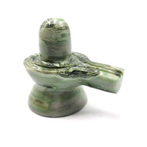 Pierre serpentine Lingam/Shivling - Énergie/Reiki/Cristal de guérison - 3 pouces de longueur et 170 grammes (0,37 lb) - Product Image 3