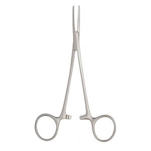 Halsted pince en acier inoxydable de haute qualité 12.5cm droite incurvée manuelle oreille oeil nez gorge Instruments chirurgicaux - Product Image 5