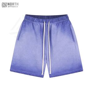Shorts d'entraînement respirants à taille élastique en tissu tricoté en toile de haute qualité, couleur unie personnalisée, vêtements pour hommes, shorts d'été pour hommes - Product Image 6