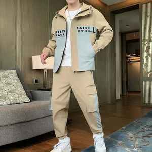 Survêtement de luxe, vente en gros, poche zippée, coupe-vent surdimensionné, pantalon deux pièces personnalisé, survêtement en Nylon pour hommes - Product Image 5