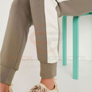 ชุดวอร์มกางเกงวิ่งพร้อมสเวตเตอร์กางเกงมีฮู้ดชุดวอร์ม2ชิ้นแบบเปิดไหล่ - Product Image 4