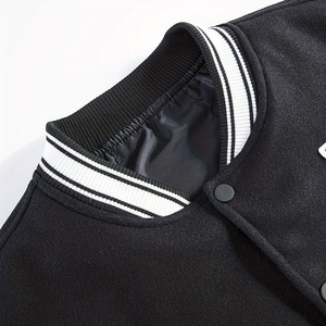 Vente en gros de vestes Versity de l'équipe de baseball du lycée à mailles sur mesure Veste Letterman pour enfants à des prix abordables - Product Image 6