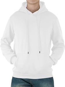 Hombres de alta calidad de algodón de lana gruesa pesada Sudadera con capucha personalizada Drop Shoulder Fleece Sudadera con capucha de gran tamaño - Product Image 2