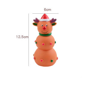 Nouveau jouet à mâcher pour chien en forme de cerf de Noël, jouet à couiner, vinyle écologique, style dessin animé - Product Image 5