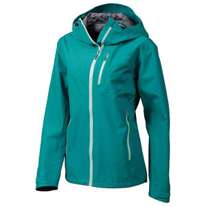 Chaqueta cortavientos impermeable elegante para mujer para invierno, forro de nailon de calidad, transpirable, a rayas teñidas lisas para la temporada de otoño - Product Image 1