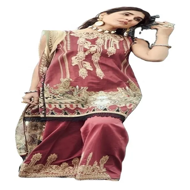 Vestidos de césped pakistaníes Salwar kameez para mujer shalwar kameez vestido pakistaní de India y Pakistán para niñas India 2023 Surat indio